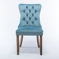 Elegant Button Tufted Dining Chairs, Highend Velvet Upholstered Dining