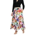 thumbnail image 6 of Oussum Women Skirts Long A-Line Midi Skirts with Pockets for Ladies, Multicolor, 6 of 8