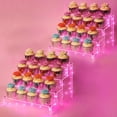 thumbnail image 1 of Estante de exhibición para tartas  Soporte de 4 niveles para cupcakes  Soporte de acrílico multifuncional y duradero  Accesorios de montaje incluidos  Ideal para postres, cosméticos, cristalería, 1 of 6