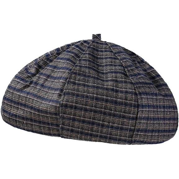 CoCopeaunt French Wool Beret Hat Women Winter Plaid Casual Warm Cap Girls Ladies Retro Artist Painter Hat