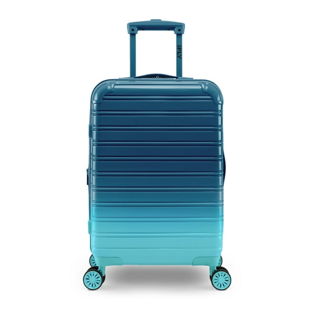 walmart.com | iFLY Hardside Fibertech Carry-on Luggage 20", Ocean Breeze