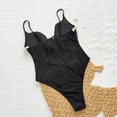 thumbnail image 6 of Ashirexll Womens Bathing Suits Fashion Conjoined Casual Backless Split Beach Bikinis Solid Color Swimsuit, 6 of 6