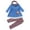 11#Blue383, variant on Girls Cute Owl Long Sleeve Dress Leggings Outfits with Scarf,3-Piece, Sizes 12M-5T