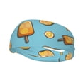 thumbnail image 2 of Uemuo Lemon Ice Cream Printed Sports Headbands for Men Women,Moisture Wicking Workout Headband, Sweatband Headbands,Non-slip Workout Gym Yoga Headband, 2 of 9