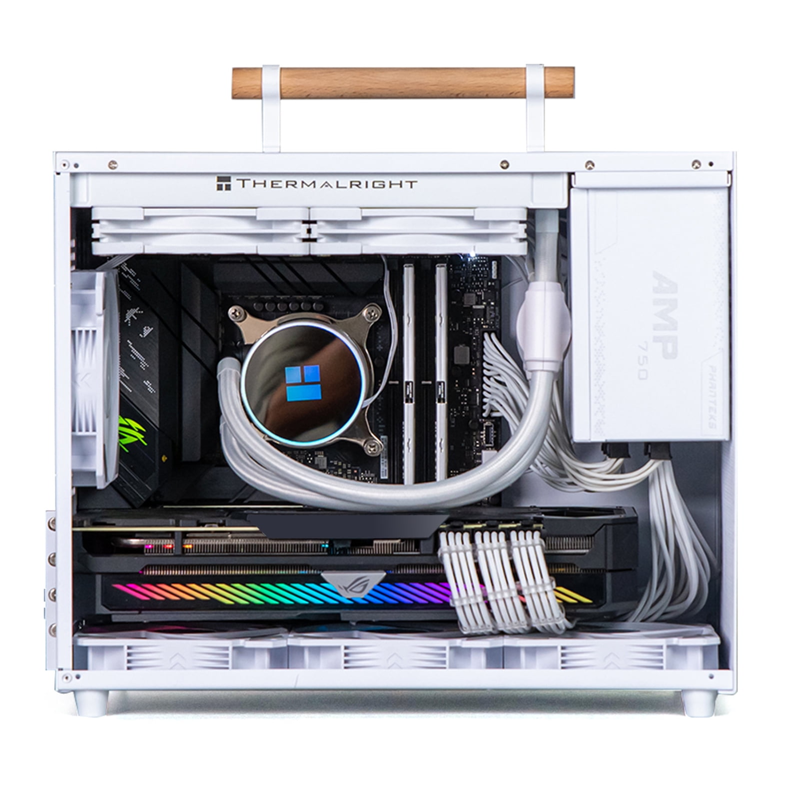 ametoys Portable Computer Case Cold Rolled Shell PC Gaming Case Desktop