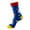 Blue, variant on Arlun 1 Pair Funny Crazy Christmas Medium Tube Socks for Men Women Novelty Colorful Festival Xmas Cute Graphic Printed Cozy Casual Mid-Calf Socks Unisex Gifts for Happy Xmas Blue One Size