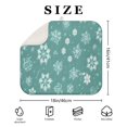 thumbnail image 4 of Turquoise Christmas Snowflake Pattern Dish Drying Mat for Kitchen 1 Pack, Ultra Absorbent Microfiber Dishes Drainer Mats,16x18in(41x46cm), 4 of 6
