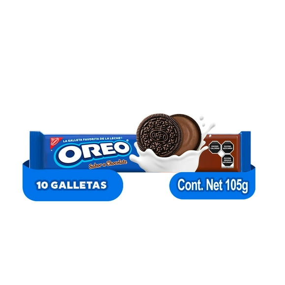 Galletas Oreo Chocolate Relleno Sabor Chocolate 105 grs