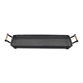 thumbnail image 3 of Syla Black Metal Tray with Wicker Wrapped Handles, 3 of 6