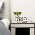 thumbnail image 2 of Silent Analog Alarm Clock,Black Metal Large 3D Digits,Non Ticking Table Clock with Night Light Bedside Alarm Clock 10.8cm, 2 of 4