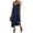 Bleu Foncé, variante sur Celmia Robe Camisole en Denim à Bretelles Boutonnée d'Été pour Femmes, Robe Midi Évasée de Plage pour Dames