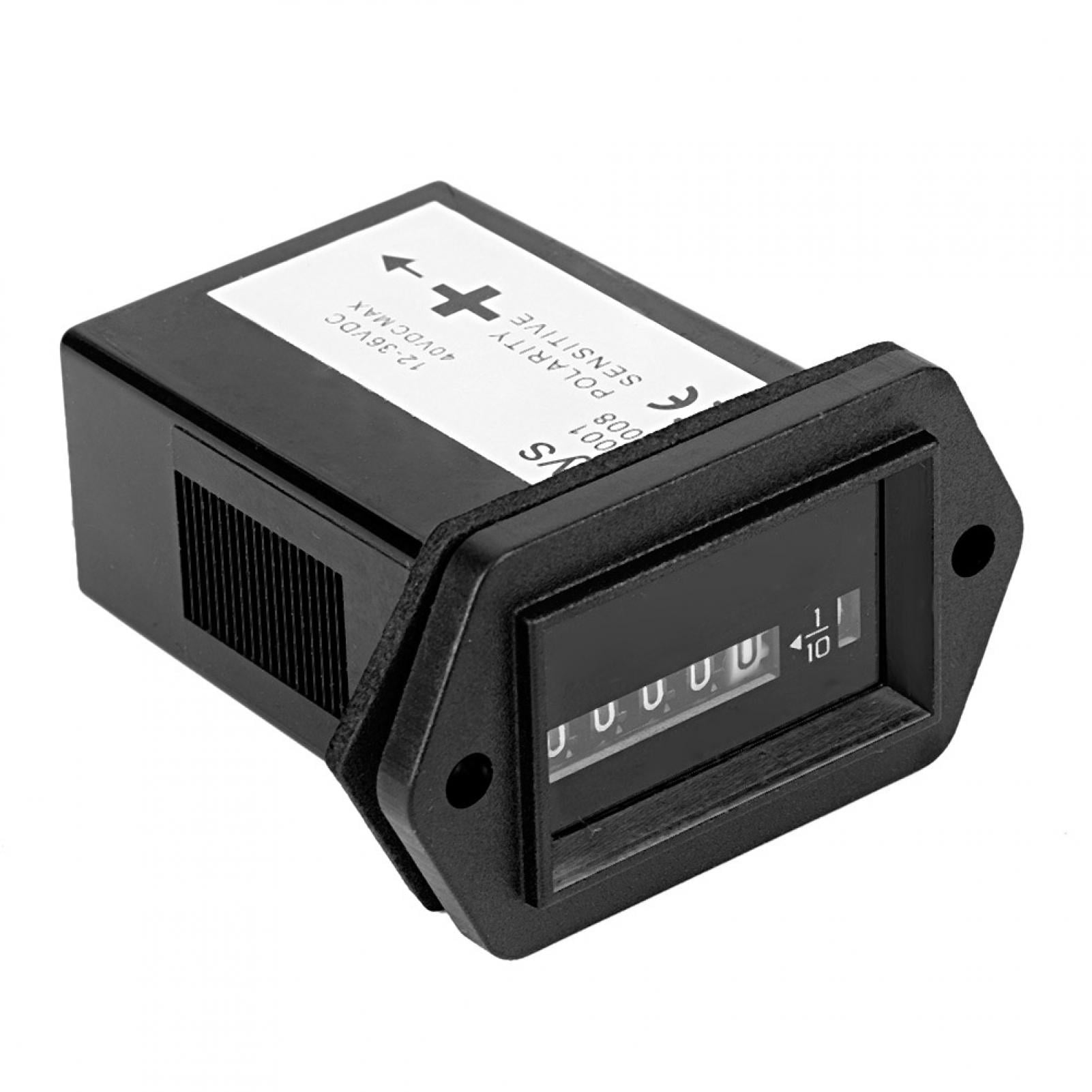 Engine Hour Meter Gauge DC1236V Engine Hour Meter Timer Gauge For