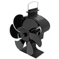 thumbnail image 4 of Ventilador para hogar alimentado por calor con 6 aspas, ventilador de estufa de leña ecológico de arranque automático, LT380, negro, 152mm de diámetro, 4 of 15