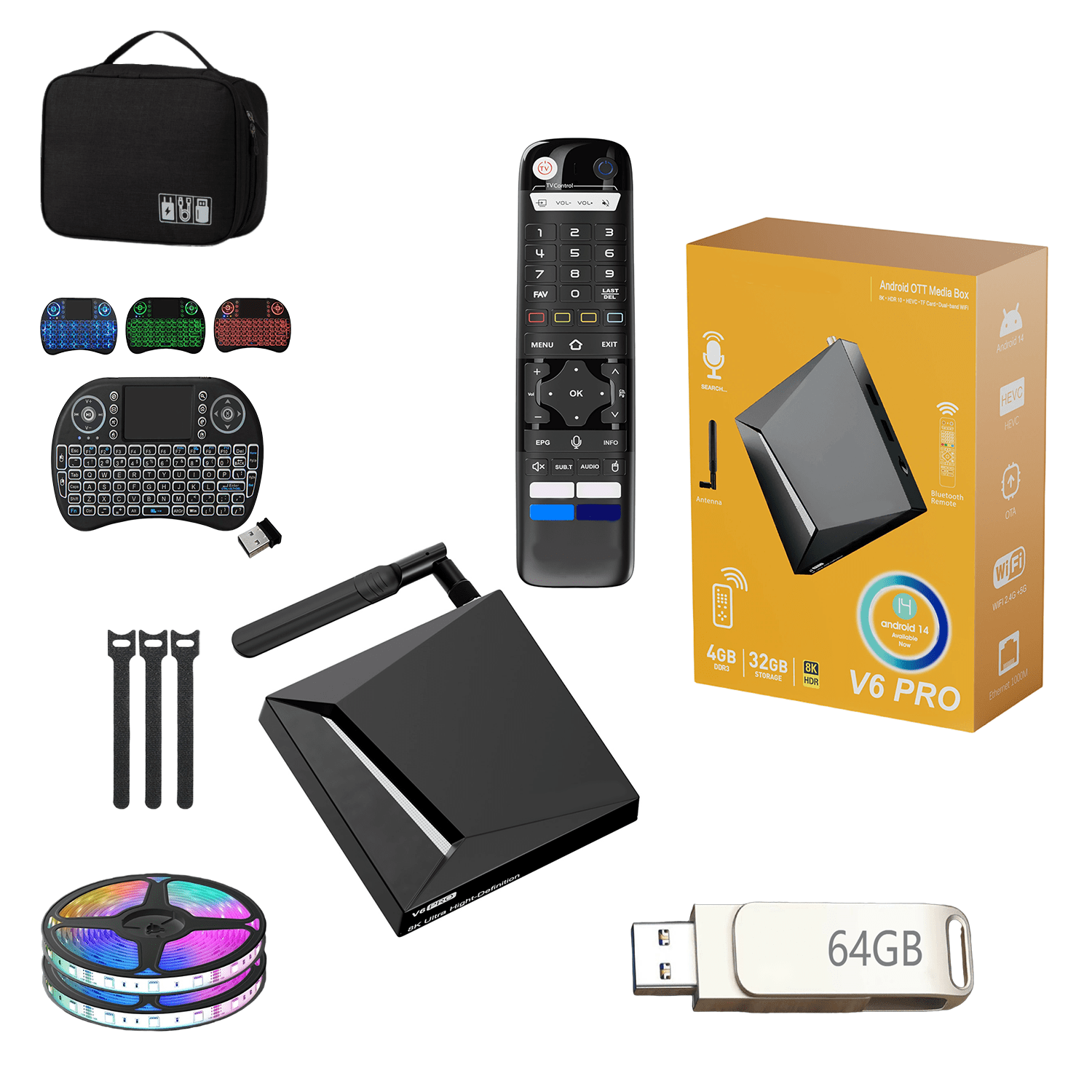2026 VC V6PRO New Version Home Theater Systerms 8K HD 32GBwith Voice Control