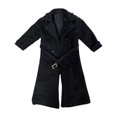 thumbnail image 2 of Gabardina en miniatura a escala 1:8 para hombre, abrigo para figura masculina, abrigo para 8 personas Negro, 2 of 8