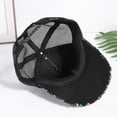 thumbnail image 6 of Lroveb Women Men Baseball Caps Sequins Breathable Beach Adjustable Cap Hip Hop Hat Sun Trucker Hat, 6 of 8