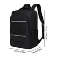 thumbnail image 3 of Travel Backpack - Flight Approved Travel Bag for Men and Women, Carry on Luggage for 15.6" Laptop and Travel Essentials for Work, Business, Weekender, College 17.16×12.59×6.29in (Black), 3 of 9