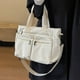 thumbnail image 3 of Bolso de hombro Minnieouse tela de pana plegable y fácil de llevar blanco, 3 of 6