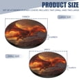 thumbnail image 2 of Gas Stove Burner Cover,Electric Stove Top Protector,Easy to Clean,Majestic Red Dragon Soaring Over a Fiery Landscape, 2 of 7