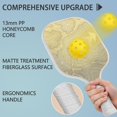 thumbnail image 2 of Pickleball Paddles Set Of 2, Fiberglass Surface, Adventure Map Print, 4 Balls & Bag, 2 of 5
