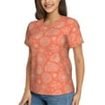 thumbnail image 2 of Xecao The Marine Theme With Beautiful Corals for Women's V-Neck T-Shirts-Elegant Half-Sleeve Tops Perfect for Summer-XX-Large, 2 of 5