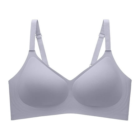 Zshosam Comfortable Seamless Full Coverage Bra for Women Wireless Bras with Soft Support Regular And Plus Size(Blue XXL)