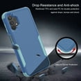 thumbnail image 3 of for Galaxy A32 5G Case, Defender Case Compatible with Samsung Galaxy A32 5G Case, Hybrid Heavy Duty Military Grade Full-Body Drop Shockproof Dustproof 3-Layers Rugged Protective Cover,
Blue+Celadon, 3 of 4