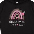 thumbnail image 3 of Inktastic Gigi and Papa Love Me Rainbow Toddler Hoodie, 3 of 4