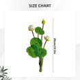 thumbnail image 3 of 10.2" Artificial Lotus Decoration Fake Flowers Vase Filler Plant Realistic Flower Simulation Flower Arrangement Home Garden Pond Aquarium Wedding Decor, 3 of 5