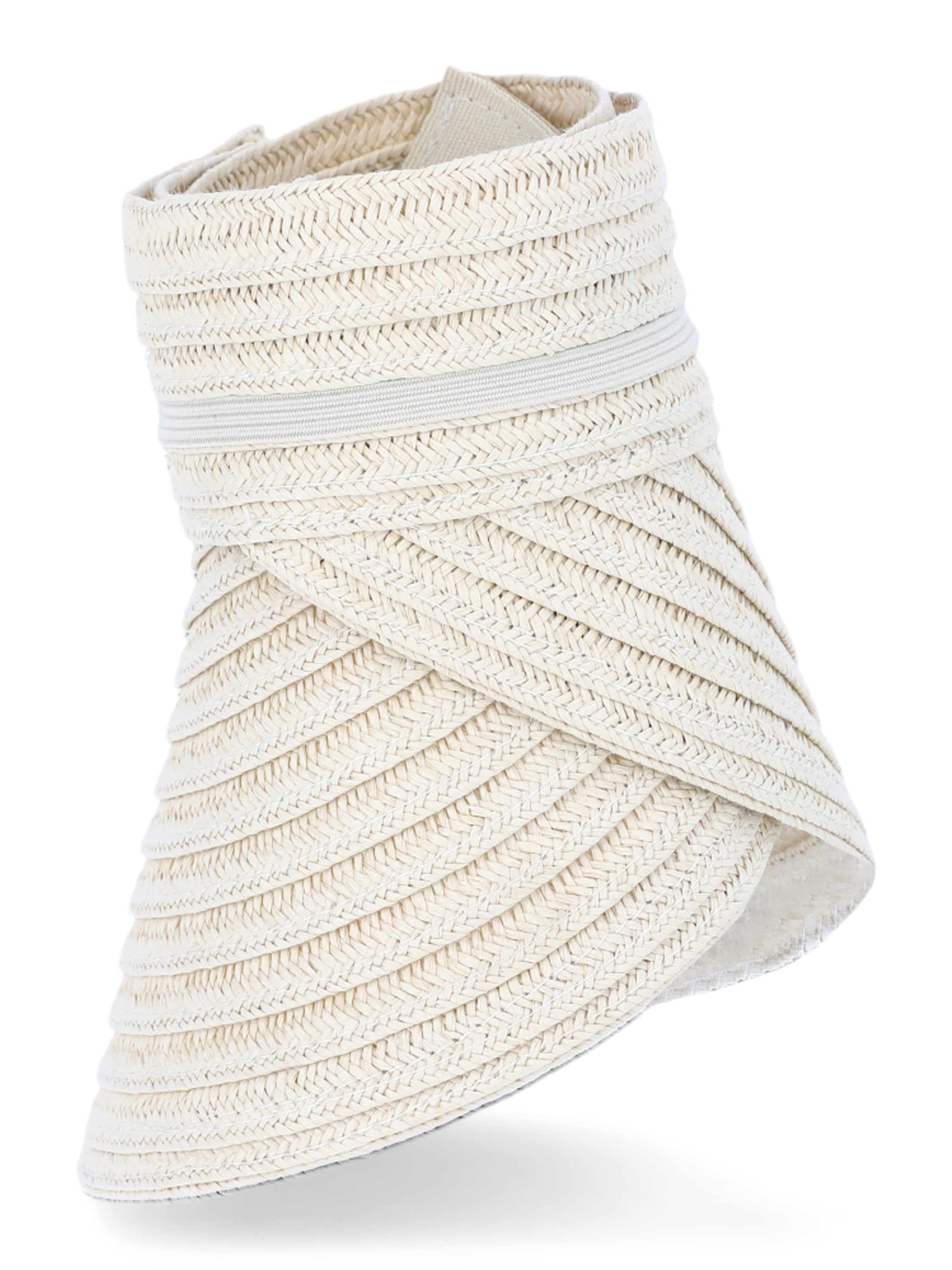 Time and Tru Women’s Flat Visor, Light Natural, One Size Fits Most