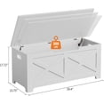 thumbnail image 2 of Zzistar Storage Chest, Wooden Storage Bench with Safety Hinge, Easy Assembly, Large Toy Chest for Entryway, Living Room, 2 of 5