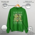 thumbnail image 3 of Men's Teenage Mutant Ninja Turtles Ugly Christmas Sweater  Sweatshirt Kelly Green 3X Large, 3 of 9