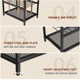 thumbnail image 3 of Garden Garage Tool Organizer - Heavy Duty Steel Storage Rack with 4 Hooks for 48 Long Handled Tools, 3 of 6