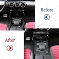 thumbnail image 3 of Carbon Fiber Center Console Protection Frame Trim Cover for A Class W177 2019, 3 of 5