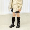 thumbnail image 5 of Girls Knee High Boots Fashion Lug Sole Side Zipper Tall Riding Boots for Toddler Little Kid Big Kid, 5 of 7