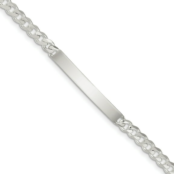 Sterling Silver Curb ID Bracelet QCD150