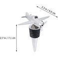 thumbnail image 4 of 2 tapones para botellas de vino, tapón para conservación de vino y champán, estilo aeronáutico, tapón para boquilla de cerveza y vino, sello de corcho para botellas de bebidas, 4 of 4
