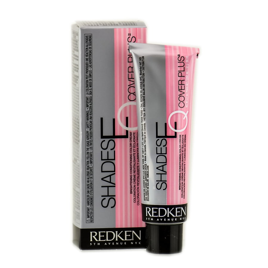 Redken Shades EQ Cream Hair Color Cover-Plus with Sleek Comb, 6N - Natural ...
