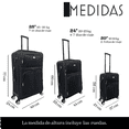 thumbnail image 2 of Set 3 Maletas De Viaje Jony Con Ruedas 20 24 Y 28 Pulgadas Con Candado, 2 of 9