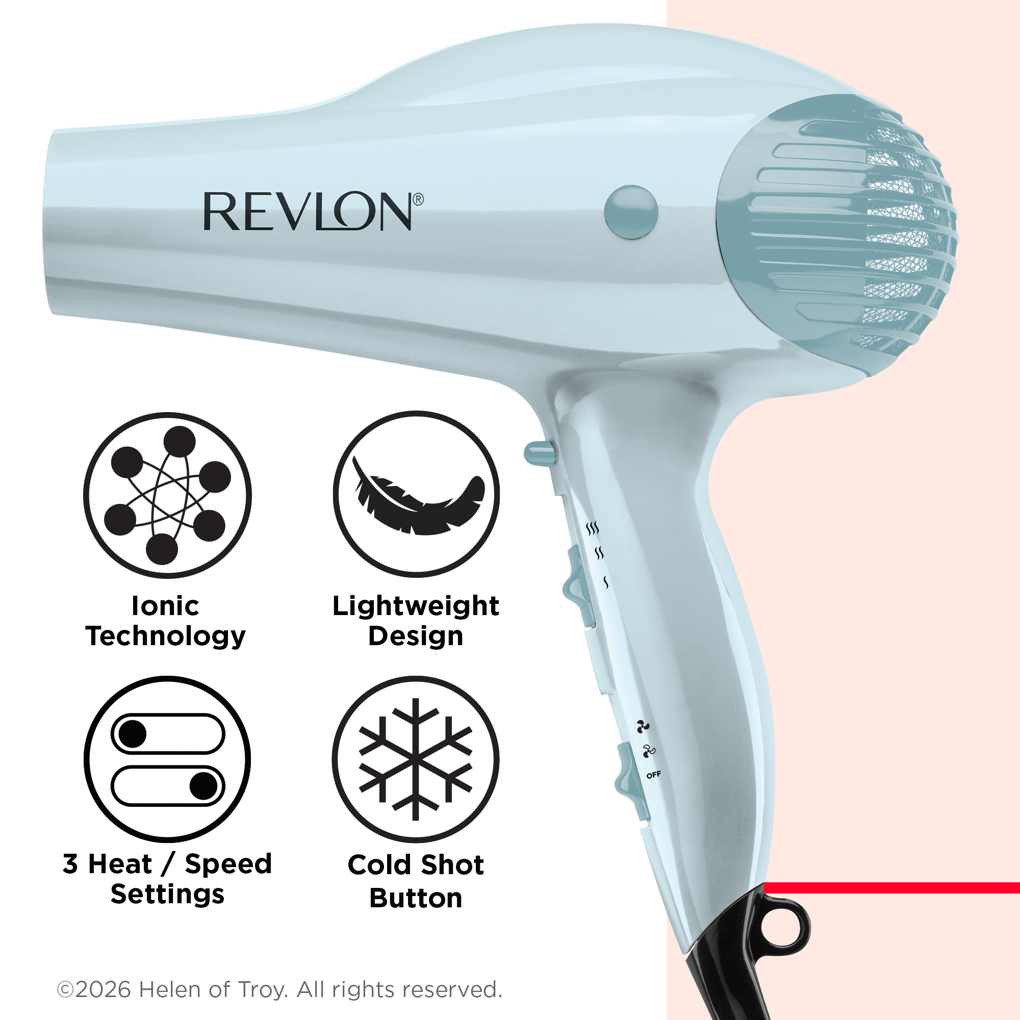 Revlon Ionic Volume Booster Hair Dryer, 1875W photo 5