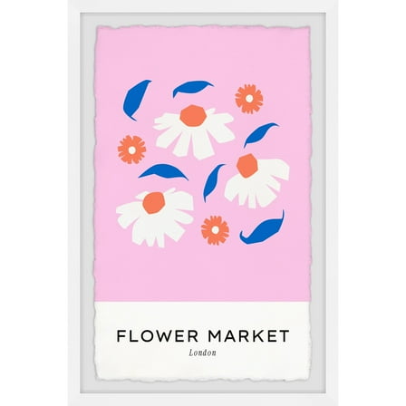 Marmont Hill London Flowers Framed Painting Print