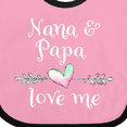 thumbnail image 4 of Inktastic Nana and Papa Love Me Heart Grandchild Boys or Girls Baby Bib, 4 of 4