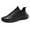 Black, variant on XIMIN Men's Slip On Walking Shoes Lace Up Low Top Sneakers Gym Tennis Workout Comfortable Lightweight Breathable Running Casual Sneake Knit Tennis Sneaker (11, Dark Gray)