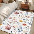 thumbnail image 4 of 4'x6' Area Rugs, Spring Floral Indoor Outdoor Area Rug for Living Room Bedroom, Colorful Summer Botanical Flower Washable Bathroom Rugs Kitchen Floor Carpet Mats Home Decor Aesthetic, 4 of 8