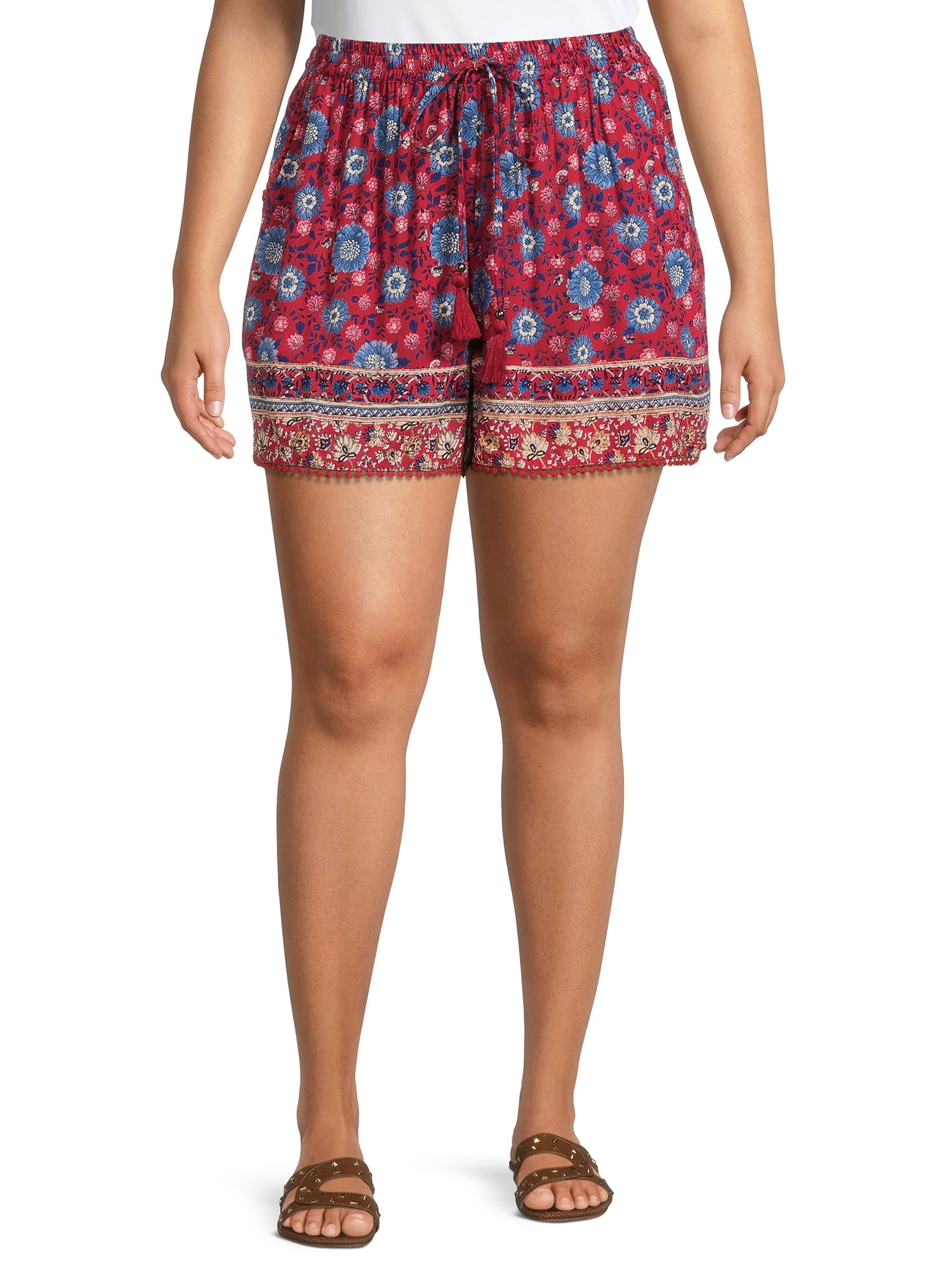 plus size soft shorts