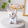 thumbnail image 3 of pitrice Resin Rabbit Storage Tray Statue Sculpture for Entrance Decor Parent Child, 3 of 8