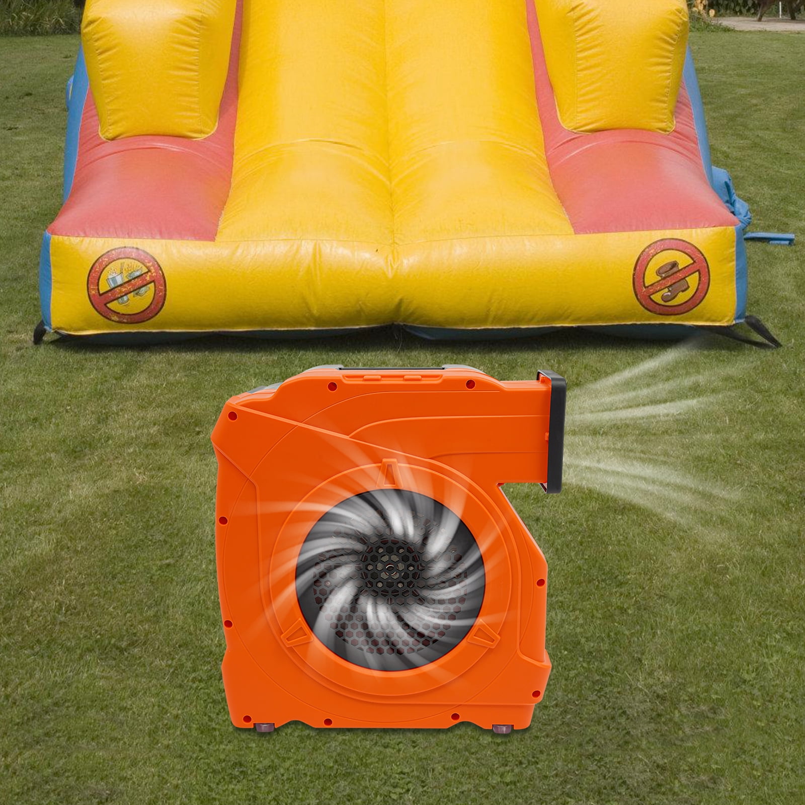 3HP Bounce House Blower, 2150W Portable Commercial Air Blower for Large Water Slides Inflatable Castle Jump Slides, Efficient Inflation Ready-to-Use, 3350Rpm