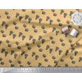 thumbnail image 3 of Soimoi Orange Cotton Voile Fabric Bear Stencil Foot Animal Print Sewing Fabric Yard 56 Inch Wide, 3 of 3