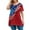 Red, variant on TQWQT 4th of July Plus Size T Shirts for Women Dressy Patriotic Stars Stripes Shirts Short Sleeve Crew Neck American Flag Blouses 4x-5x Tunics Blouses