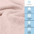 thumbnail image 6 of White Classic Luxury Bath Sheet Towels Extra Large 35x70 Inch | 2 Pack, Pink, 6 of 11